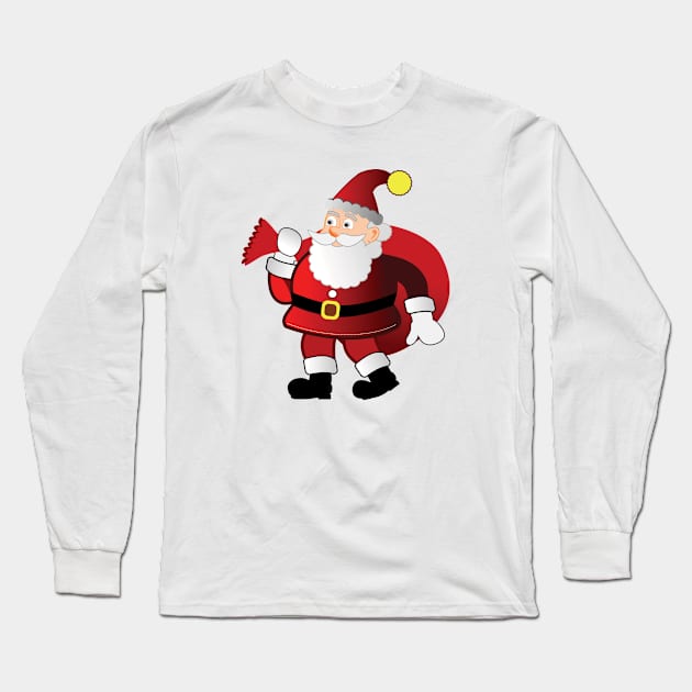 merry Christmas Long Sleeve T-Shirt by friendidea